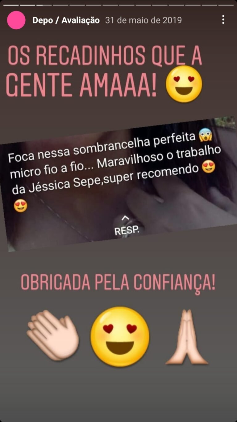 Depoimento - Jessica Sepe Estética